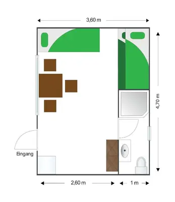 Grundriss der Unterkunft Finnenhaus 5