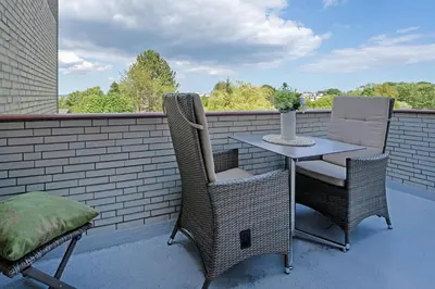 Ein Balkon oder eine Terrasse in der Unterkunft Luv 54 Grad Nord