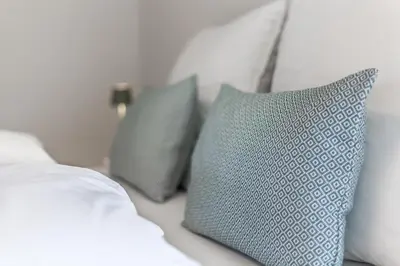 Ein Bett oder Betten in einem Zimmer der Unterkunft Casa Báltica Haffkrug