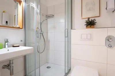 Ein Badezimmer in der Unterkunft Sonnenkieker