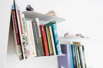 Die Bibliothek in der Ferienwohnung