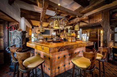 Lounge oder Bar in der Unterkunft Landhaus Carstens