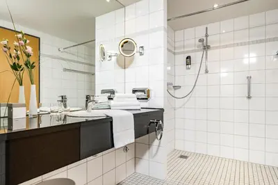 Ein Badezimmer in der Unterkunft Landhaus Carstens