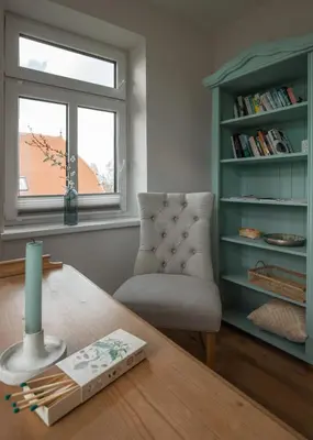 Ein Sitzbereich in der Unterkunft Haus 2