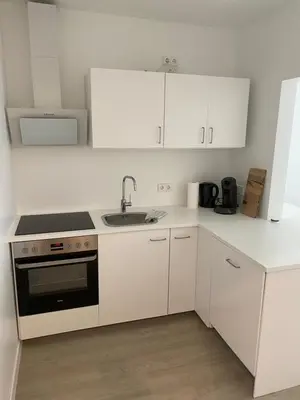 Küche/Küchenzeile in der Unterkunft Zentrale und schöne Ferienwohnung