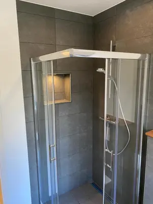 Ein Badezimmer in der Unterkunft Zentrale und schöne Ferienwohnung