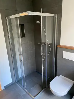 Ein Badezimmer in der Unterkunft Zentrale und schöne Ferienwohnung
