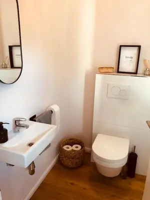 Ein Badezimmer in der Unterkunft Haus 1