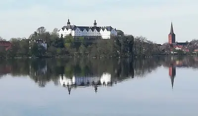 Blick auf einen Fluss in der Nähe der Ferienwohnung