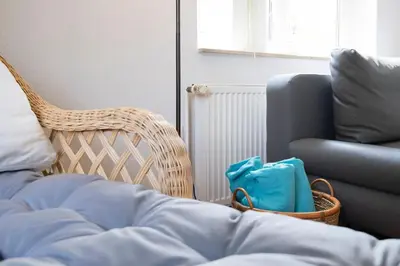 Ein Sitzbereich in der Unterkunft Haus Sonnenberg