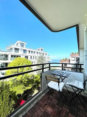 Ein Balkon oder eine Terrasse in der Unterkunft Residenz Am Hang