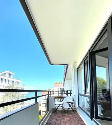Ein Balkon oder eine Terrasse in der Unterkunft Residenz Am Hang