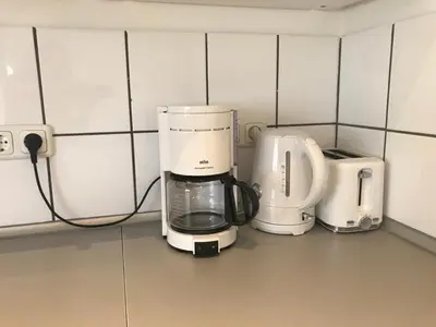 Kaffee-/Teezubehör in der Unterkunft Apartment in Bad Schwartau
