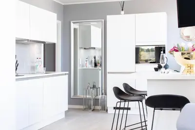 Küche/Küchenzeile in der Unterkunft View 99 - Ferienwohnung in Scharbeutz mit exklusivem Ostseeblick