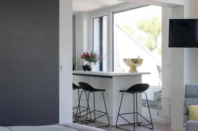 TV/Unterhaltungsangebot in der Unterkunft View 99 - Ferienwohnung in Scharbeutz mit exklusivem Ostseeblick