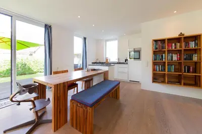 Küche/Küchenzeile in der Unterkunft Ferienwohnung Zeitfenster Haffkrug