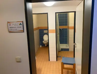 Ein Badezimmer in der Unterkunft Jugendherberge Lübeck Altstadt