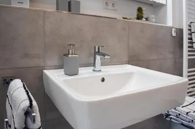 Ein Badezimmer in der Unterkunft Ferienwohnung Urlaubsanker
