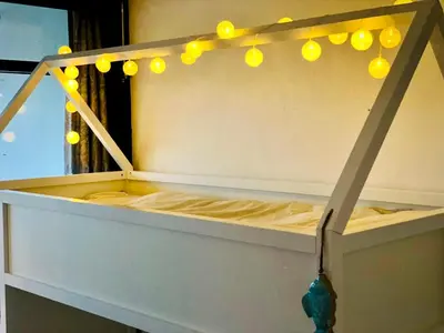 Ein Bett oder Betten in einem Zimmer der Unterkunft PANORAMIC FeWo SEESCHWALBE - Pool - Familien - strandnah - Hunde