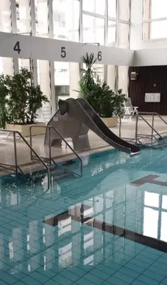 Der Swimmingpool an oder in der Nähe von PANORAMIC FeWo SEESCHWALBE - Pool - Familien - strandnah - Hunde