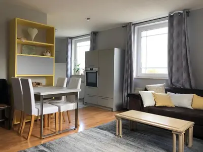 Küche/Küchenzeile in der Unterkunft Ferienwohnung Seeblick Ratzeburg