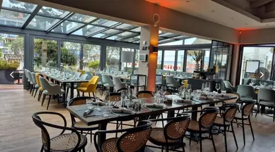 Ein Restaurant oder anderes Speiselokal in der Unterkunft HansaResidenz Scharbeutz