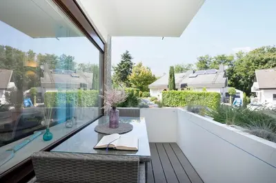 Ein Balkon oder eine Terrasse in der Unterkunft Gorch-Fock-Ring 28 OstseeRaum