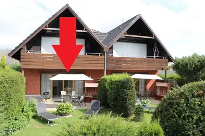 Das Gebäude in dem sich die Ferienwohnung befindet