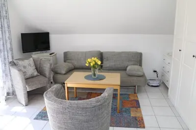 Ein Sitzbereich in der Unterkunft Appartement 11
