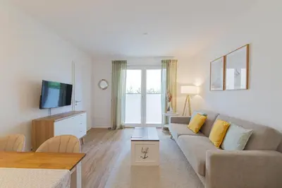 TV/Unterhaltungsangebot in der Unterkunft Ferienwohnung Aqualino