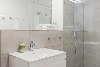 Ein Badezimmer in der Unterkunft Ferienwohnung Aqualino