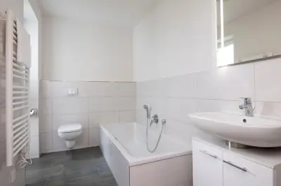 Ein Badezimmer in der Unterkunft Wohnung 2