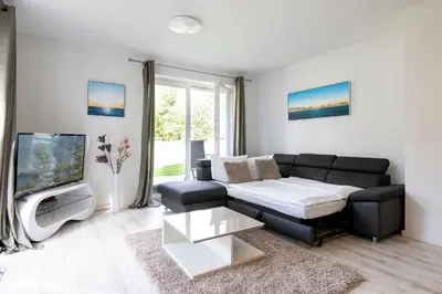 Ein Sitzbereich in der Unterkunft Wohnung 2