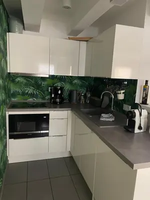Küche/Küchenzeile in der Unterkunft Ostsee Ferienwohnung Möwengasse