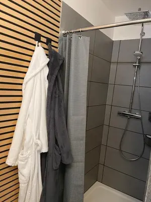 Ein Badezimmer in der Unterkunft Ostsee Ferienwohnung Möwengasse