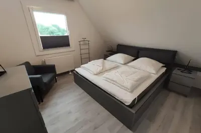 Ein Bett oder Betten in einem Zimmer der Unterkunft Ferienhaus Blue Pearl