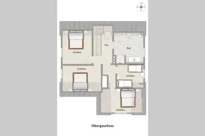 Grundriss der Unterkunft Ferienhaus Blue Pearl
