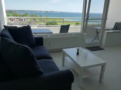 Ein Sitzbereich in der Unterkunft Ferienpark Haus D
