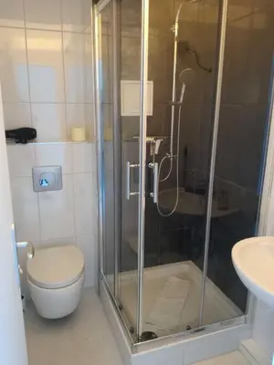 Ein Badezimmer in der Unterkunft Ferienpark Haus D