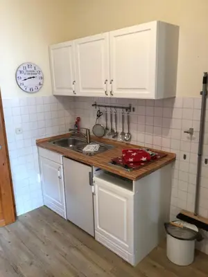 Küche/Küchenzeile in der Unterkunft Möwenflug Apartments