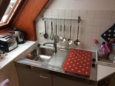 Küche/Küchenzeile in der Unterkunft Möwenflug Apartments