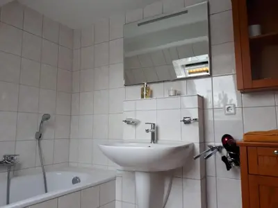 Ein Badezimmer in der Unterkunft Ferienwohnung Vor den Toren Lübecks