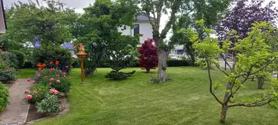 Ein Garten an der Unterkunft Ferienwohnung Vor den Toren Lübecks