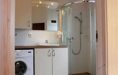 Ein Badezimmer in der Unterkunft Freibeuterweg 22 - Dorf 5
