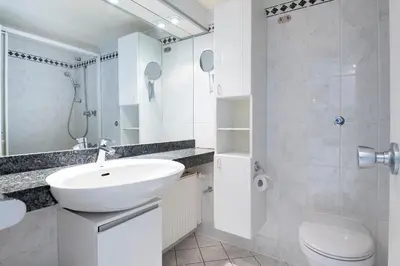 Ein Badezimmer in der Unterkunft An der Waldkapelle 26 Büsum