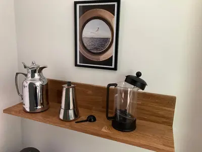 Kaffee-/Teezubehör in der Unterkunft Ostsee Hafenkoje - Lübeck-Travemünde Priwall