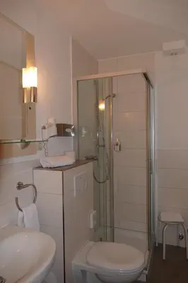 Ein Badezimmer in der Unterkunft Wennhof