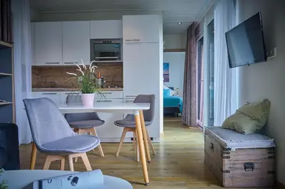 Küche/Küchenzeile in der Unterkunft Gronenberger Mühle Haus 21