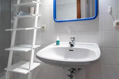 Ein Badezimmer in der Unterkunft Ferienhaus Lora - Haffkrug