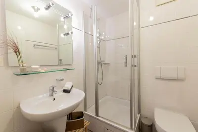 Ein Badezimmer in der Unterkunft Ferienwohnung Beach Life 4 - Scharbeutz